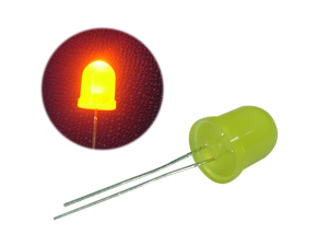 LED 10MM. สีเหลือง Diffused Super Yellow LITE-ON